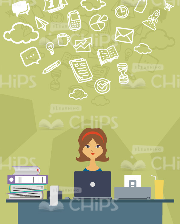 Office Employees Vector Character Package-16447