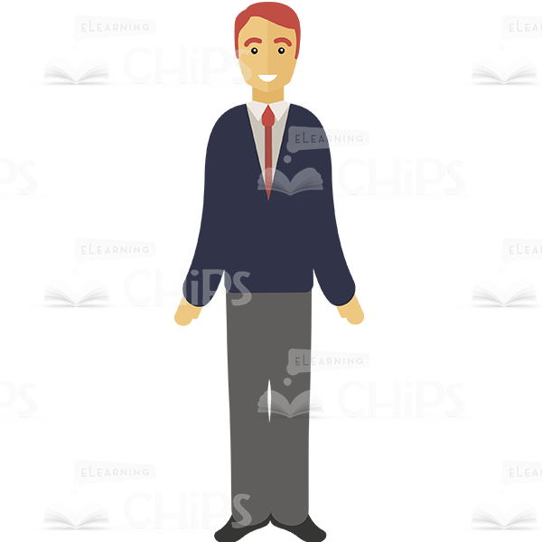 Simple Business People Vector Character Package-0