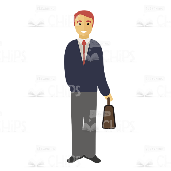 Simple Business People Vector Character Package-16485