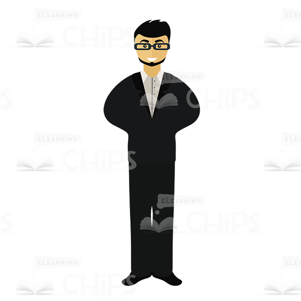 Simple Business People Vector Character Package-16488