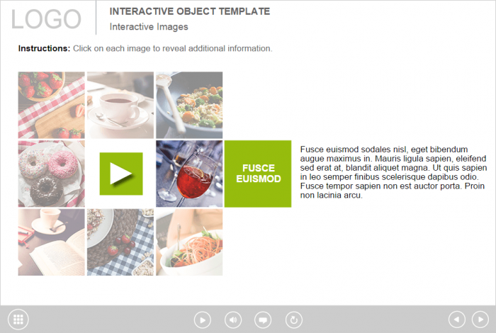 White Background — Free eLearning Lectora Templates