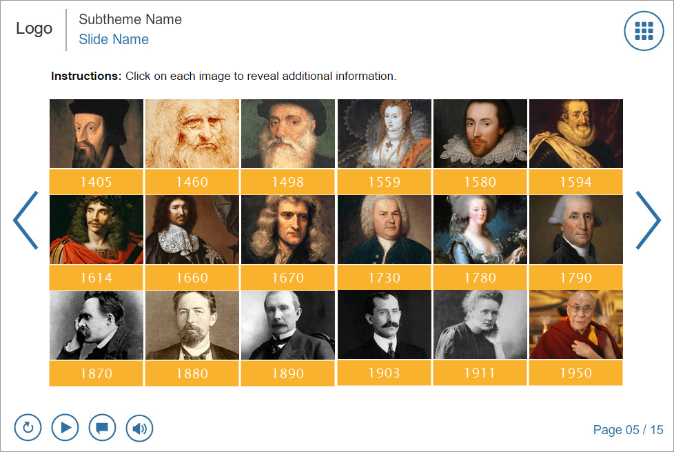 Clickable Pictures — Download Lectora Template Clickable Pictures — Download Lectora Template