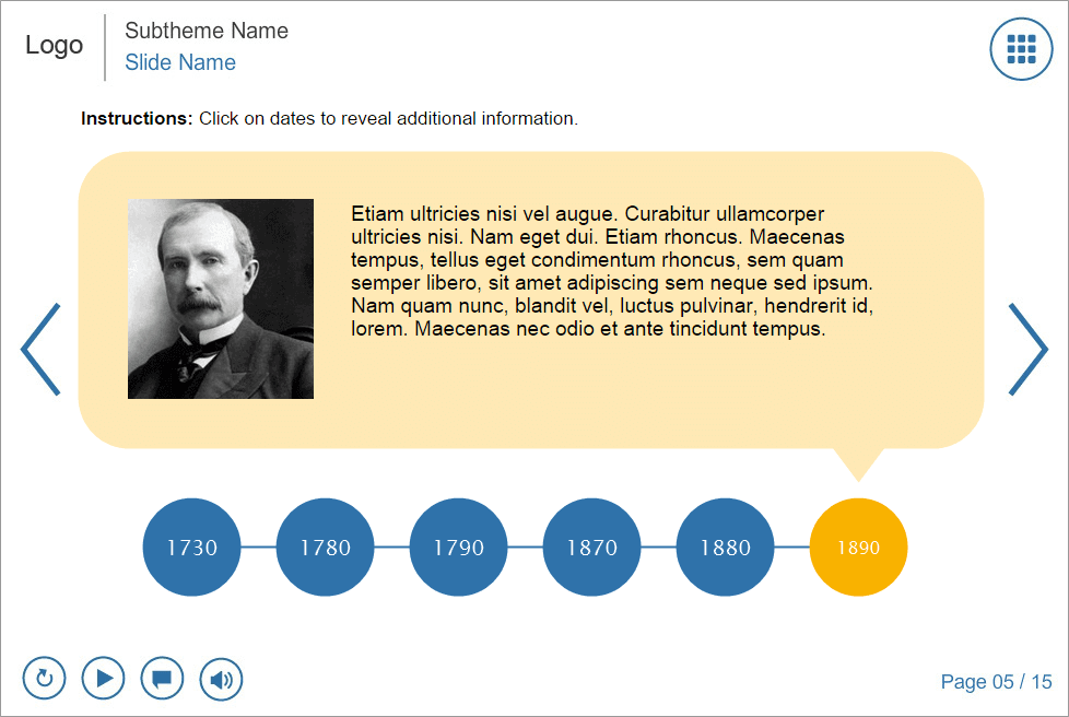 Text and Image Course Information — Lectora Templates for eLearning Text and Image Course Information — Lectora Templates for eLearning