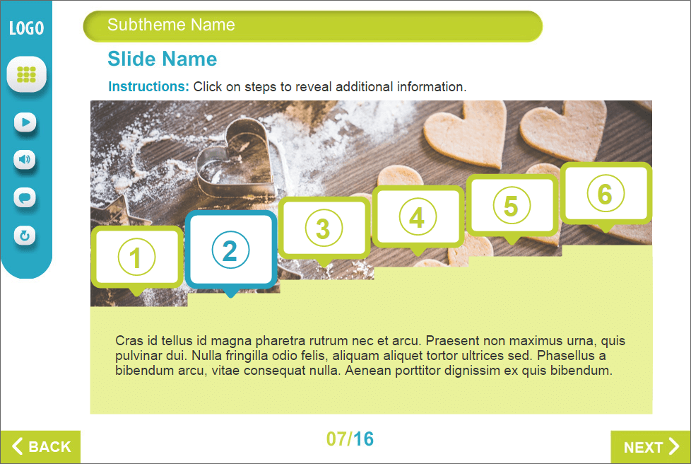Light Green Colored Steps — Trivantis Lectora Templates for eLearning Courses Light Green Colored Steps — Trivantis Lectora Templates for eLearning Courses