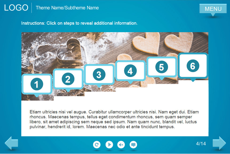 Clickable Steps — Download Lectora Template Clickable Steps — Download Lectora Template