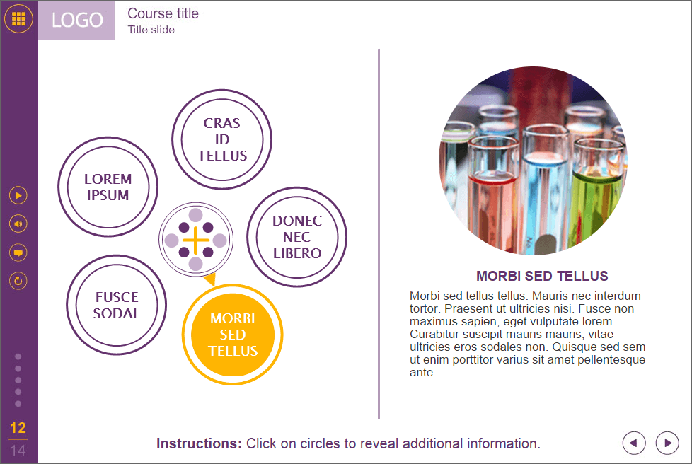 Slide with Round Buttons — eLearning Lectora Template Slide with Round Buttons — eLearning Lectora Template