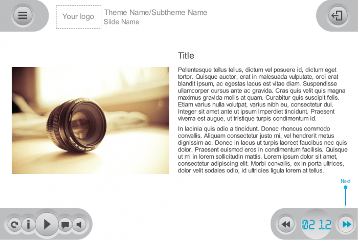 Text + Image Slide — Storyline eLearning Template