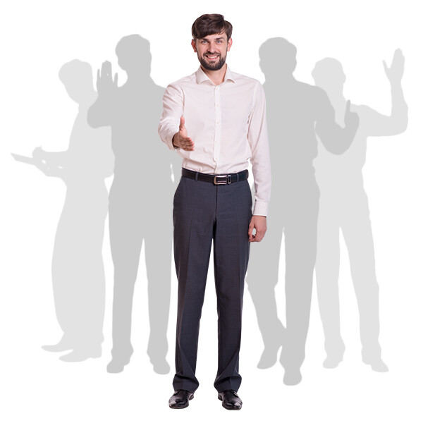 Bearded Man's Top Poses Cutout Photo Pack-0