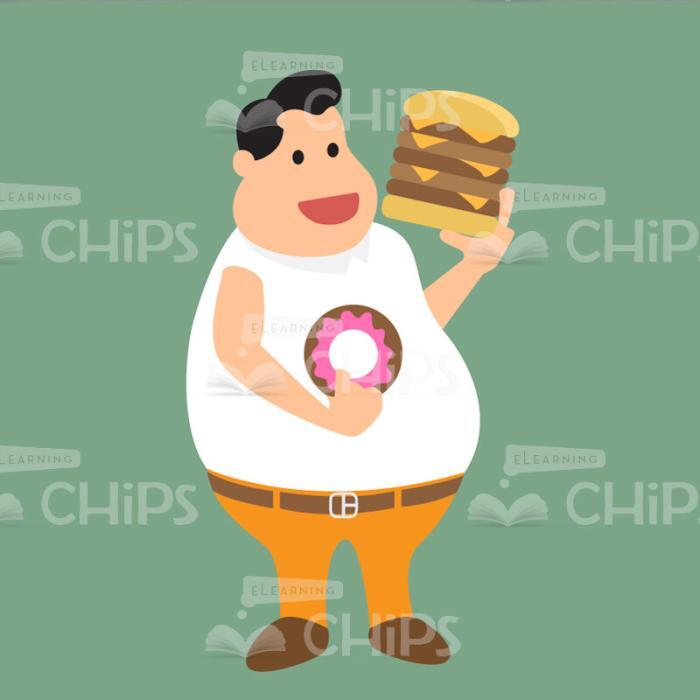 Causes Of Obesity Vector Infographics-21135