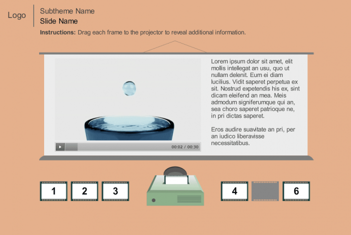 Slide with Text and Video — Storyline Templates for eLearning