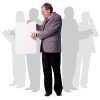 Man Holding Board, Folder And Diary Cutout Photo Pack-0