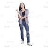 Young Girl's Top Poses Cutout Photo Pack-8988