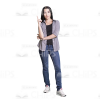 Young Girl: The Complete Cutout Photo Pack-9711