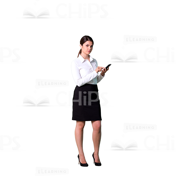 Young Woman With Gadgets Cutout Photo Pack-9089
