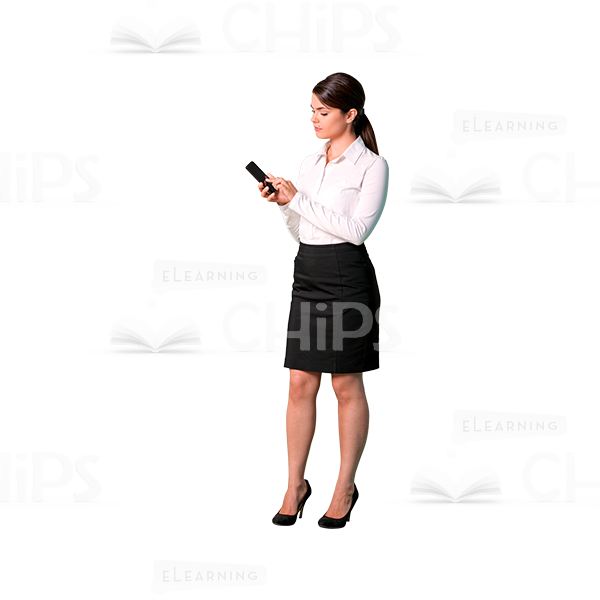 Young Woman With Gadgets Cutout Photo Pack-9092