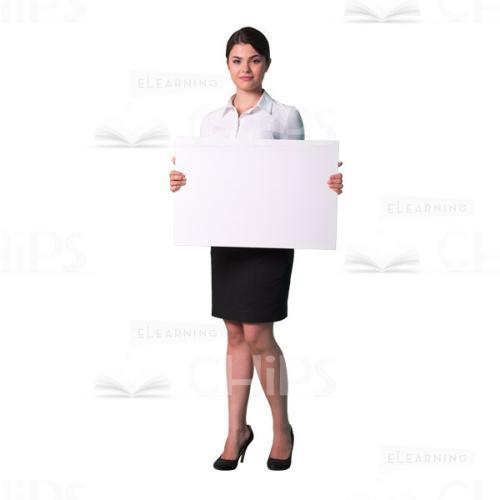 Business Lady With Various Objects Cutout Photo Pack-10414
