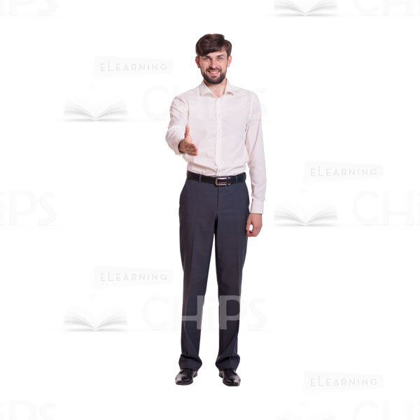 Bearded Man's Top Poses Cutout Photo Pack-8998