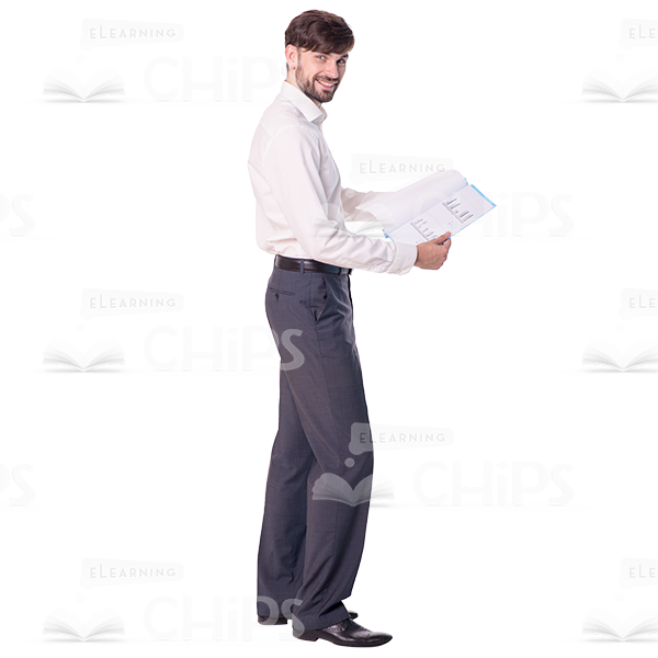 Young Man Holding Various Objects Cutout Photo Pack-10470