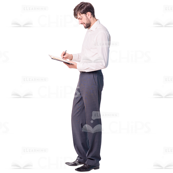 Young Man Holding Various Objects Cutout Photo Pack-10480