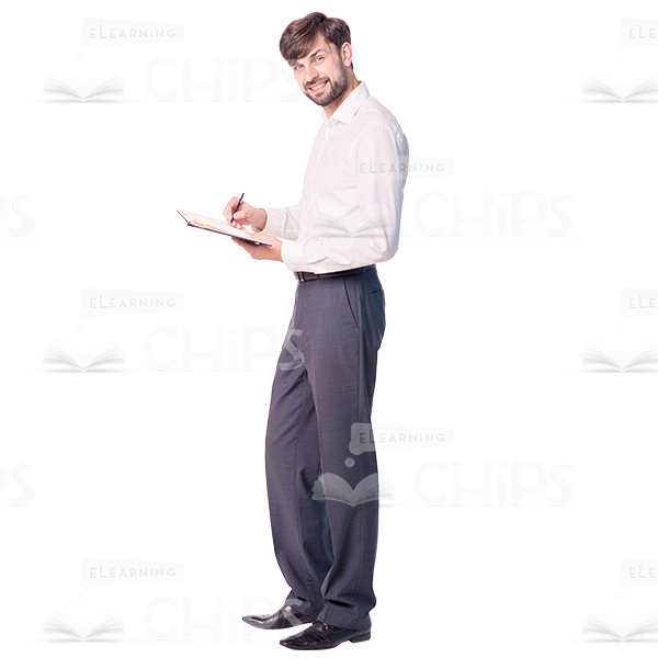 Young Man Holding Various Objects Cutout Photo Pack-10481