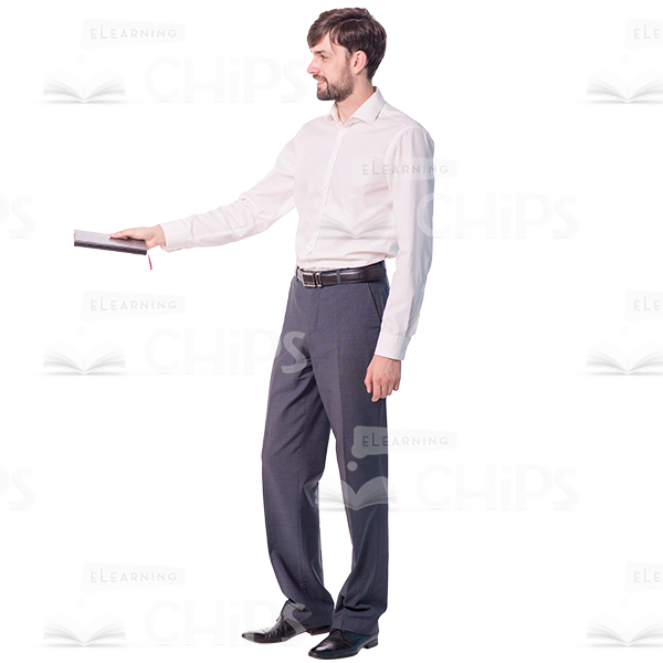 Young Man Holding Various Objects Cutout Photo Pack-10482