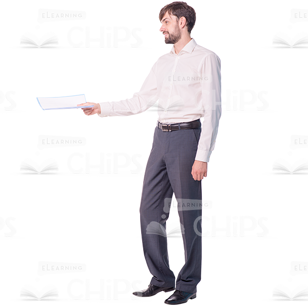 Young Man Holding Various Objects Cutout Photo Pack-10475