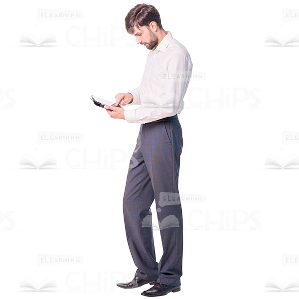 Bearded Man's Top Poses Cutout Photo Pack-9004