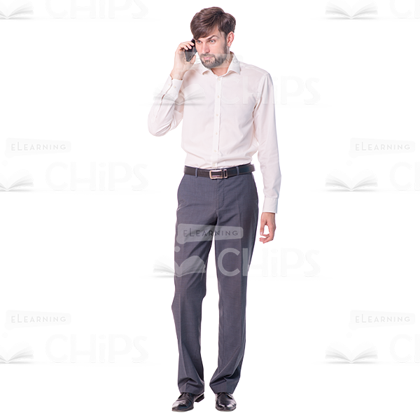 Bearded Man's Top Poses Cutout Photo Pack-9015