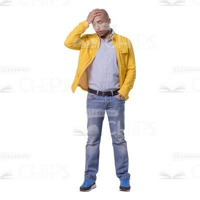 Confused Young Man Character Cutout Photo-0