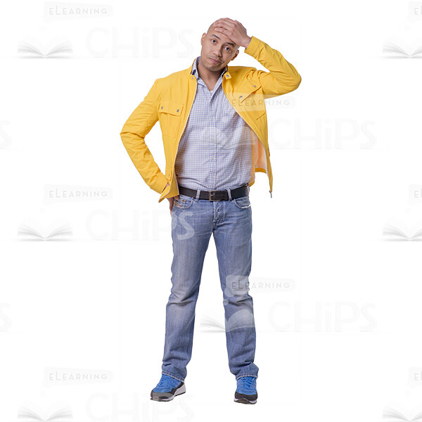 Worried Young Man Character Cutout-0