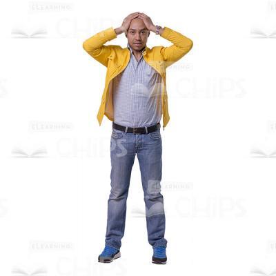 Disappointed Young Man Cutout Image-0