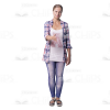 Mid-Aged Woman's Top Poses Cutout Photo Pack-8961