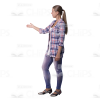 Mid-Aged Woman's Top Poses Cutout Photo Pack-8965