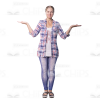 Mid-Aged Woman: The Complete Cutout Photo Pack-9561