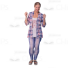 Mid-Aged Woman's Top Poses Cutout Photo Pack-8980
