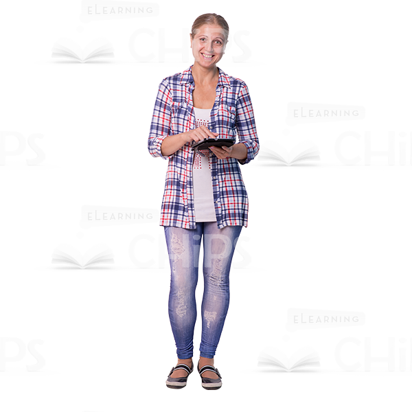 Mid-Aged Woman With e-Devices Photo Pack-9106