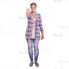 Mid-Aged Woman's Top Poses Cutout Photo Pack-8979