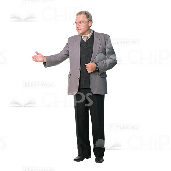 Mid-Aged Man's Top Poses Cutout Photo Pack-9017