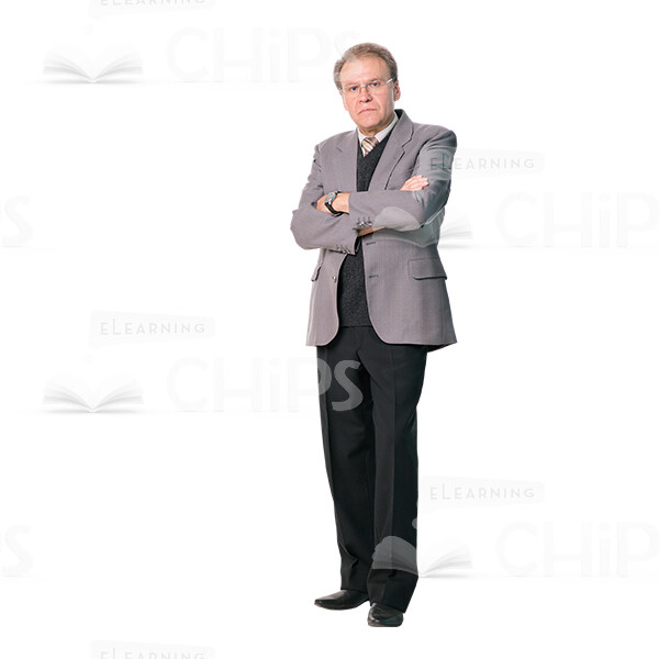 Mid-Aged Man's Top Poses Cutout Photo Pack-9028