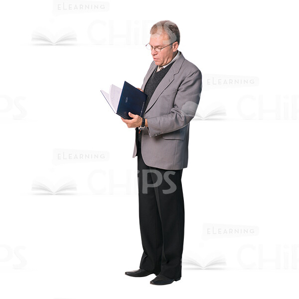 Man Holding Board, Folder And Diary Cutout Photo Pack-10492