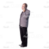 Mid-Aged Man Using Gadgets Cutout Photo Pack-9338