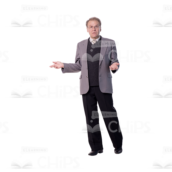 Mid-Aged Man's Top Poses Cutout Photo Pack-9027