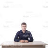 Sitting Young Man Cutout Photo Pack-0