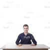 Sitting Young Man Cutout Photo Pack-11306