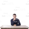 Sitting Young Man Cutout Photo Pack-11317