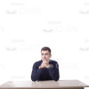Sitting Young Man Cutout Photo Pack-11320