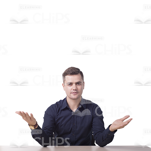 Young Man's Top Poses Cutout Photo Pack-8945
