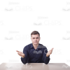 Sitting Young Man Cutout Photo Pack-11336