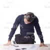 Young Man With Various Objects Cutout Photo Pack-11148