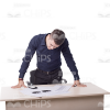 Young Man With Various Objects Cutout Photo Pack-11149